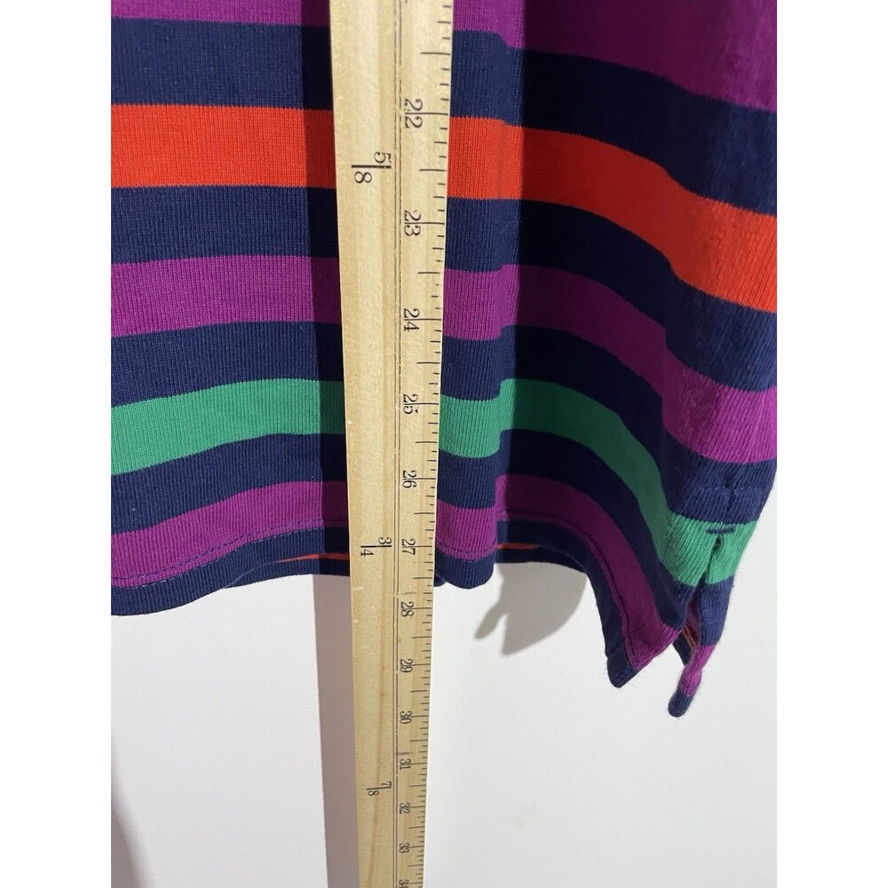 Lands End Sweater XL Striped Cozy Stretch Grandmacore Comfy Lightweight - Picture 8 of 9